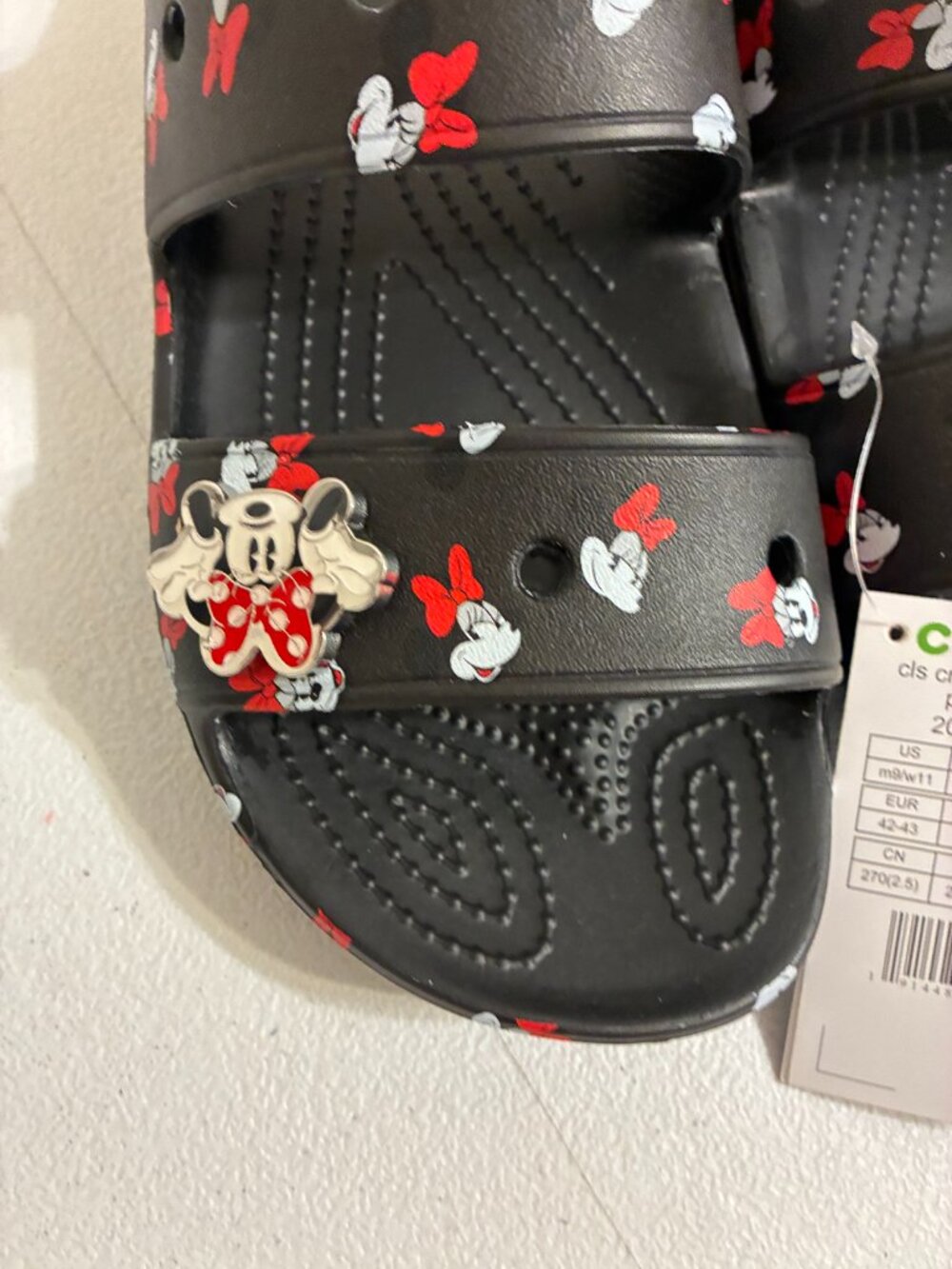 NEW Disney Parks Crocs Exclusive Minnie Mouse Slides Sandals Men's 9 Women's 11 - Picture 5 of 7